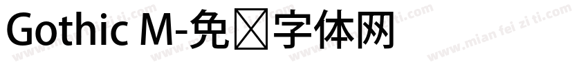 Gothic M字体转换
